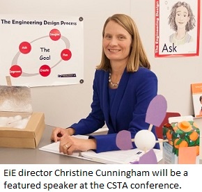 EiE director Christine Cunningham will speak at CSTA 2015.