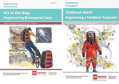 Educator Guides for Engineering Everywhere's "Outbreak Alert" and "Bioinspired Gear."