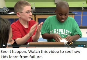 EiE Video Snippet shows how kids learn from failure
