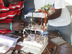 Teachers testing a model building