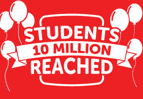 10 Million students reached!