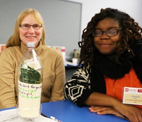 Teachers with their plant packages