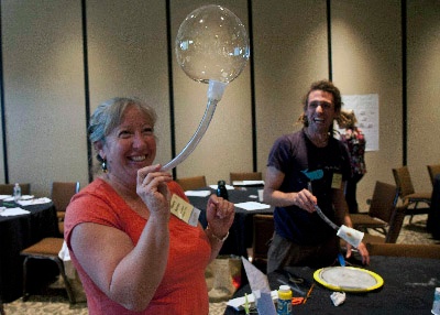 Bubble Bonanza with VT afterschool educators