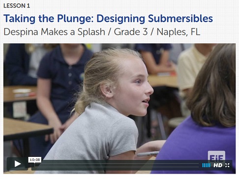 Taking the Plunge classroom video, lesson 1